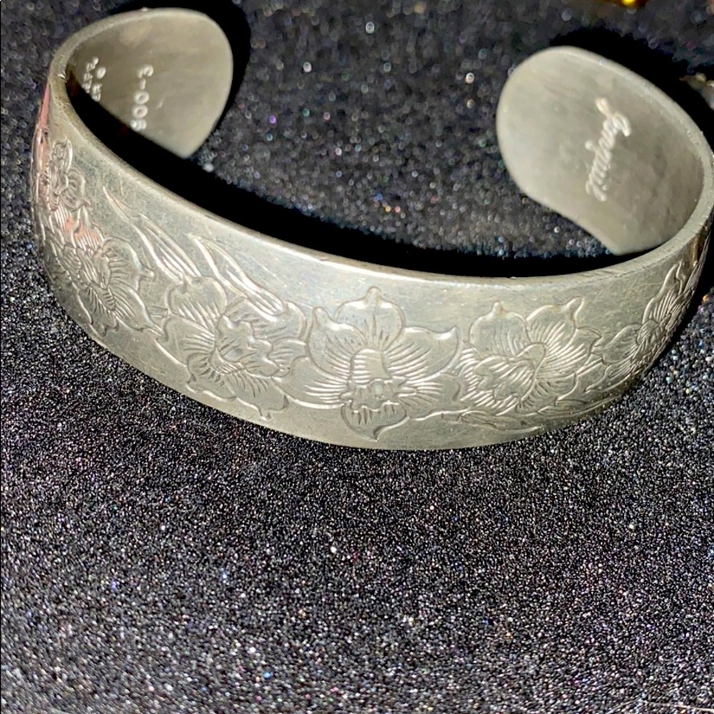A pewter bracelet